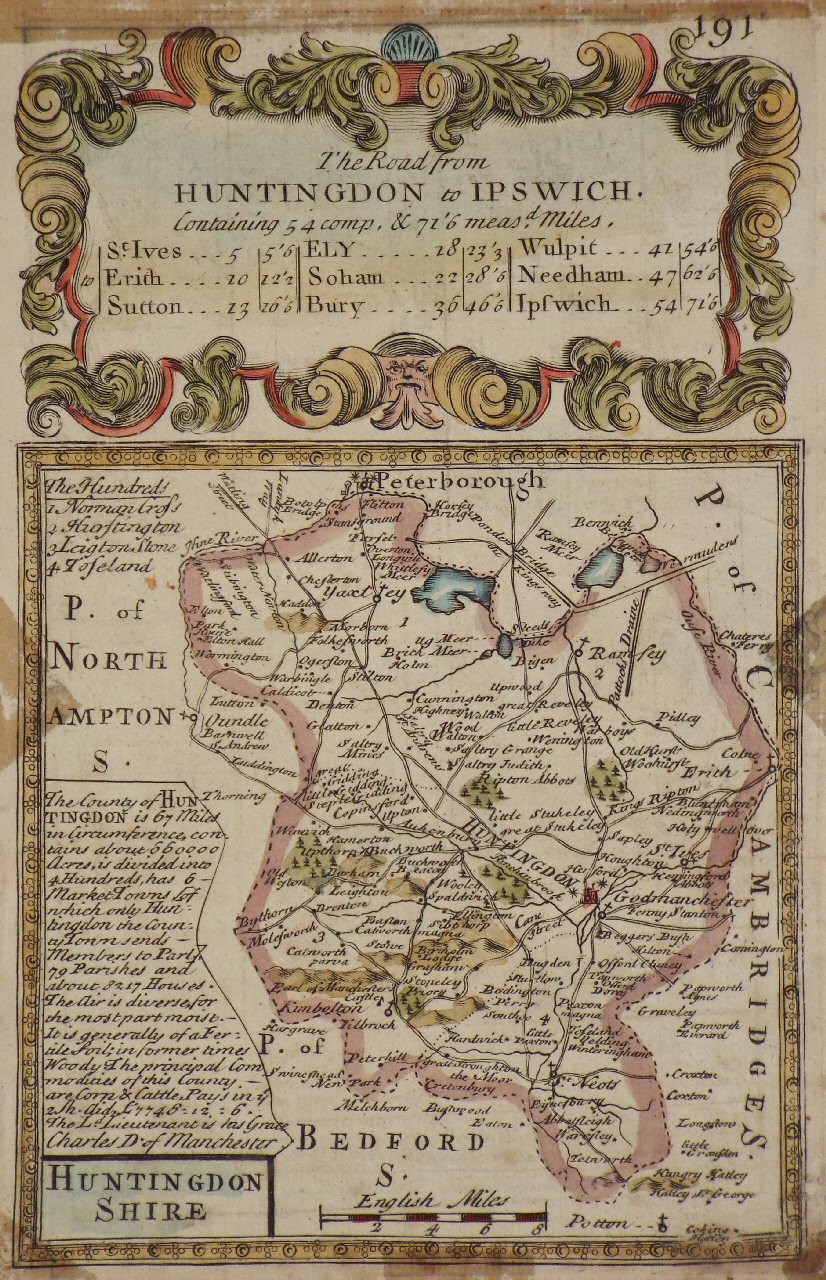 Map of Huntingdonshire - Owen & Bowen